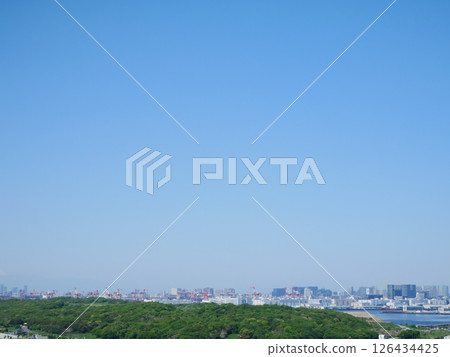View of Tokyo from Tokyo Gate Bridge View of Tokyo from Tokyo Gate Bridge 126434425