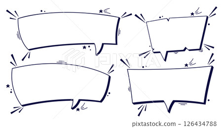 Empty eight clouds. 126434788