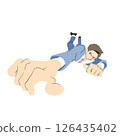Clinging Salaryman 126435402
