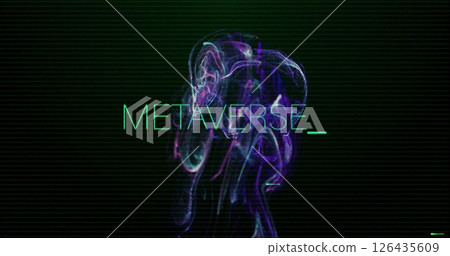 Image of metaverse text over blue spots Image of metaverse text over blue spots 126435609