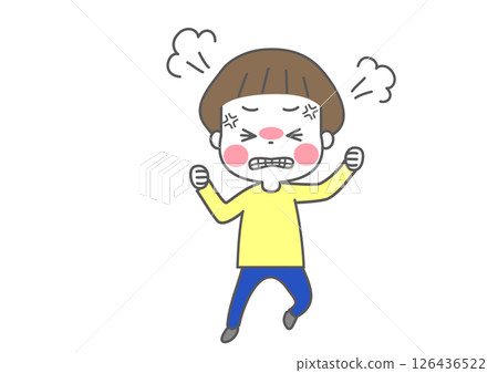 Child having a tantrum Child having a tantrum 126436522