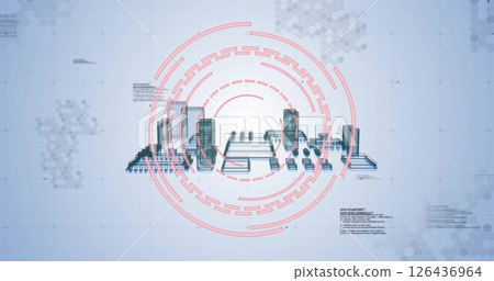 Image of data processing over scope scanning and processor 126436964