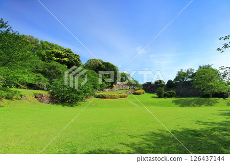 [Saga Prefecture] Nagoya Castle on a clear day, Ote-michi ruins 126437144