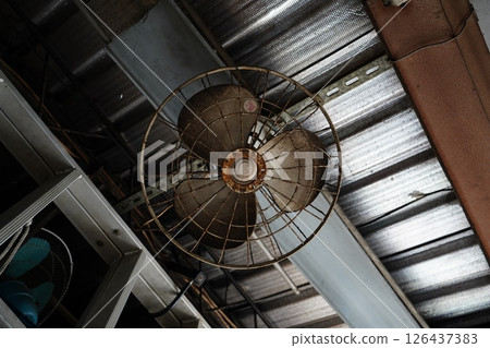 老舊電風扇 老舊電風扇 126437383