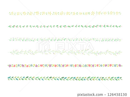 花卉裝飾邊框插圖集 花卉裝飾邊框插圖集 126438130