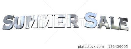 3DCG文字“夏季促銷” 3DCG文字“夏季促銷” 126439095