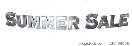 3DCG文字“夏季促銷” 3DCG文字“夏季促銷” 126439096