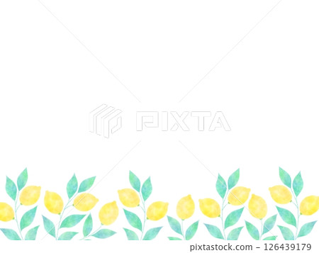 Watercolor lemon frame Watercolor lemon frame 126439179