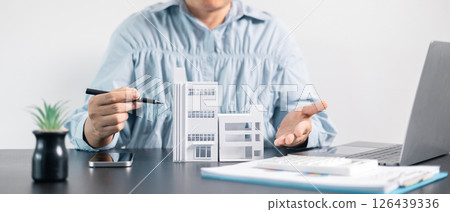 Real estate agent helped the client secure a mortgage loan for their property investment, ensuring the contract was properly handled by the broker. investment, property, estate, loan, real, mortgage. Real estate agent helped the client secure a mortgage loan for their property investment, ensuring the contract was properly handled by the broker. investment, property, estate, loan, real, mortgage. 126439336