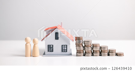 Investment in a home often involves securing a mortgage loan, with a finance agent helping to manage business and property aspects of the house to ensure best use of your money. investment, loan. Investment in a home often involves securing a mortgage loan, with a finance agent helping to manage business and property aspects of the house to ensure best use of your money. investment, loan. 126439410