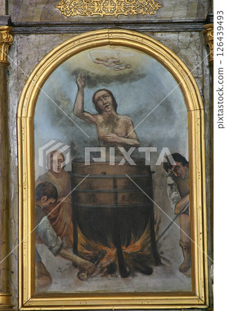Saint Vitus, altar in the All Saints Church in the Bedenica, Croatia Saint Vitus, altar in the All Saints Church in the Bedenica, Croatia 126439493