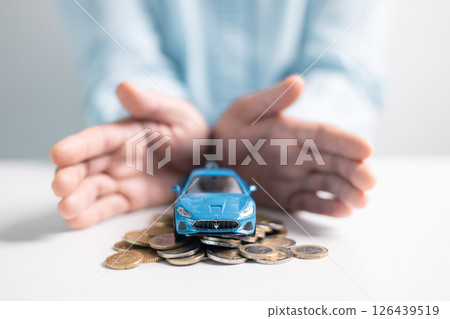 Auto insurance is a business concept that offers vehicle protection, transport security, and assurance for car owners. insurance, vehicle, car, auto, transport, protection, security, business. 126439519