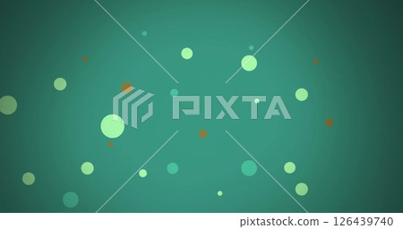 Image of green spots over green background 126439740