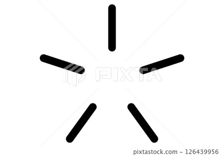 Glitter, sunburst, simple sun design vector illustration Glitter, sunburst, simple sun design vector illustration 126439956