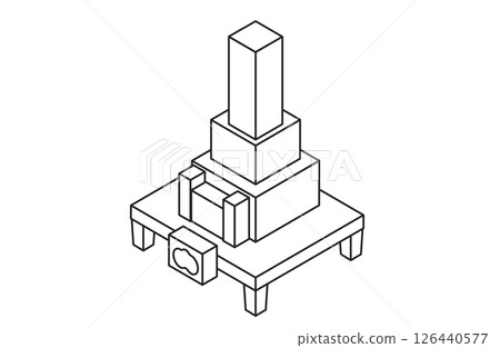 A simple grave 126440577