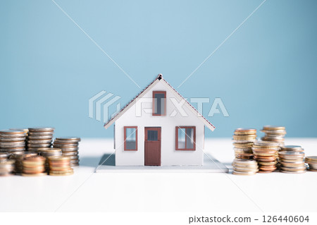 Buy a house, save money diligently, understand finance and saving strategies, and consider a home loan as crucial investment in your financial and business future. save, money, house, finance, saving 126440604