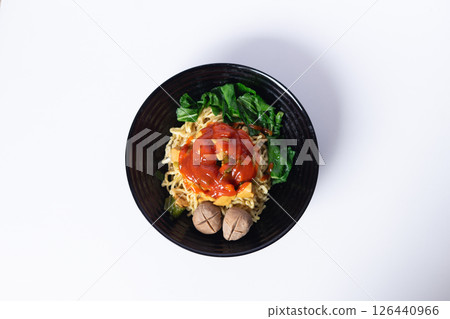 salad with shrimps 126440966