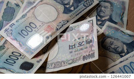 展出的日本紙幣 展出的日本紙幣 126441007
