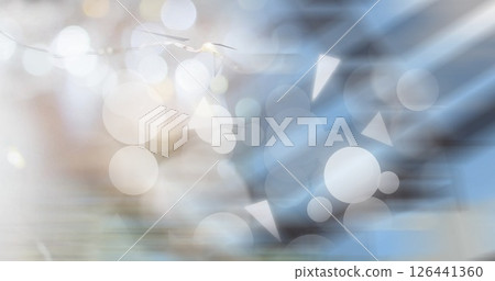 Image of light spots and shapes on blurred background Image of light spots and shapes on blurred background 126441360