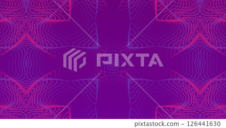 Image of red shapes moving on purple background Image of red shapes moving on purple background 126441630