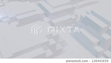 Image of moving 3d blocks background Image of moving 3d blocks background 126441659