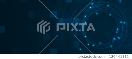 Cloud concept technology background and network security 126441811