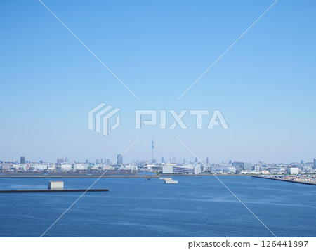View of Tokyo from Tokyo Gate Bridge View of Tokyo from Tokyo Gate Bridge 126441897