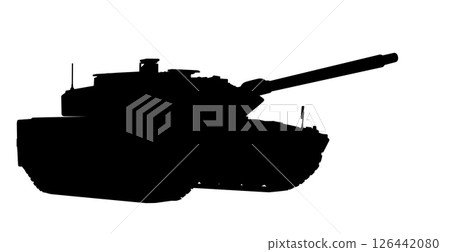 Tank vector silhouette Tank vector silhouette 126442080