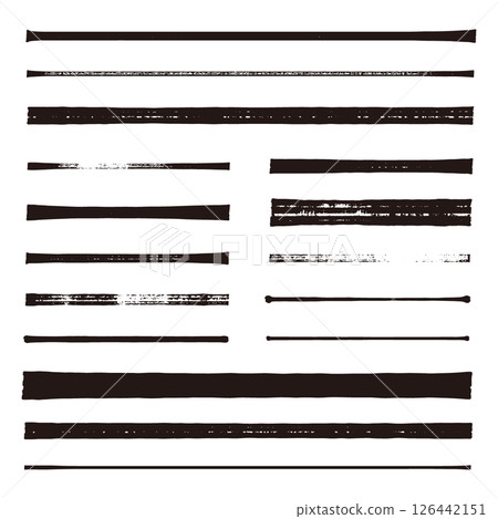 油性記號筆線條素材套裝 126442151