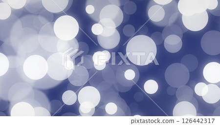 Image of glowing light spots moving over blue background Image of glowing light spots moving over blue background 126442317