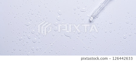 The texture of cosmetic micellar water or moisturizing toner 126442633