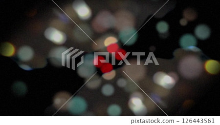 Image of colourful moving shapes on black background Image of colourful moving shapes on black background 126443561