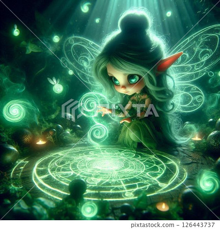 Wind fairy illustration Wind fairy illustration 126443737