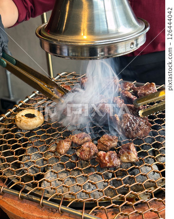 Marinated australia wagyu ribeye grill by the chef at Korean Charcoal BBQ Grill House Marinated australia wagyu ribeye grill by the chef at Korean Charcoal BBQ Grill House 126444042