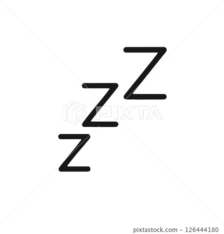 睡眠線圖標，睡眠，材質，無背景，簡單，UI 126444180