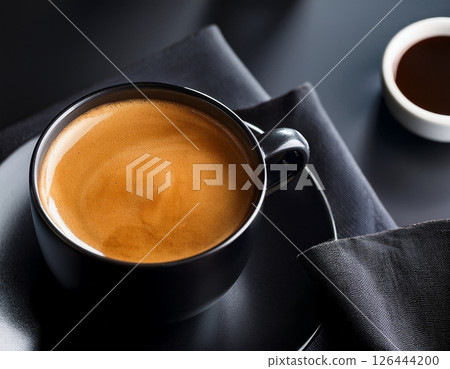 Espresso coffee on the table Espresso coffee on the table 126444200
