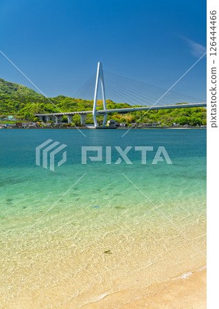 <Hiroshima Prefecture> Coastal scenery of Ikuchi Bridge and Innoshima <Hiroshima Prefecture> Coastal scenery of Ikuchi Bridge and Innoshima 126444466