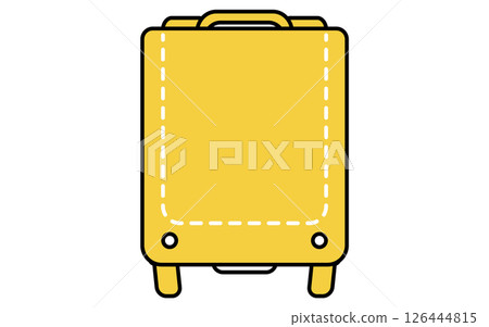 書包的簡單線條圖標 126444815