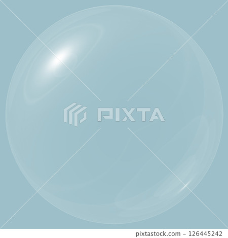 Bubble sphere transparent png material illustration smooth three-dimensional ball soap bubble background blue gray Bubble sphere transparent png material illustration smooth three-dimensional ball soap bubble background blue gray 126445242