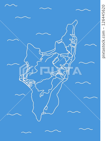 Graphic Adventure Map of Koh Larn Island pattaya Thailand tourism atlas Graphic Adventure Map of Koh Larn Island pattaya Thailand tourism atlas 126445620