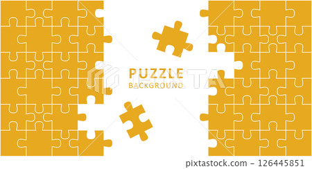 simple puzzle pieces template isolated vector illustration 126445851
