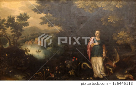 Jan Brueghel: Saint Margaret, exposed in the Croatian Academy of Sciences and Arts in Zagreb 126446118