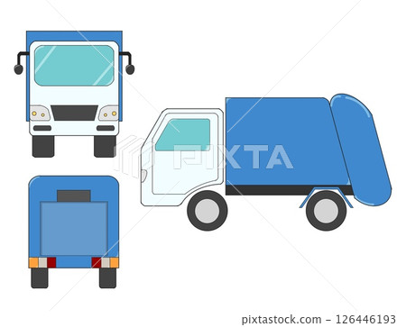 Garbage truck 126446193