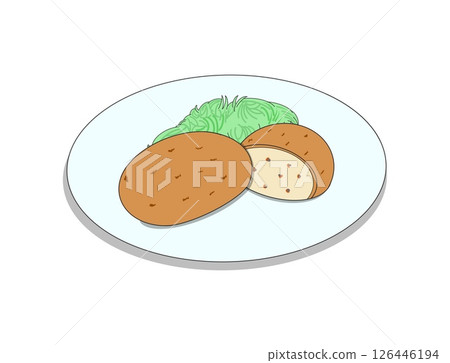 Croquettes and cabbage Croquettes and cabbage 126446194