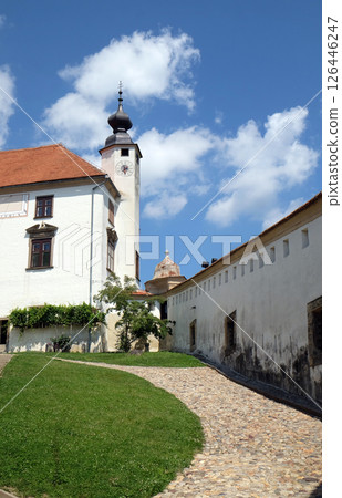 Castle in Ptuj, town on the Drava River banks, Lower Styria Region, Slovenia Castle in Ptuj, town on the Drava River banks, Lower Styria Region, Slovenia 126446247