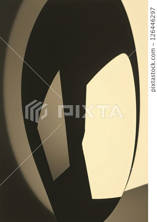 Modern abstract contrast background design with dramatic light and shadow play. 126446297