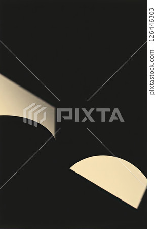 Modern abstract background design with dramatic light and shadow play in minimalist geometry. Modern abstract background design with dramatic light and shadow play in minimalist geometry. 126446303