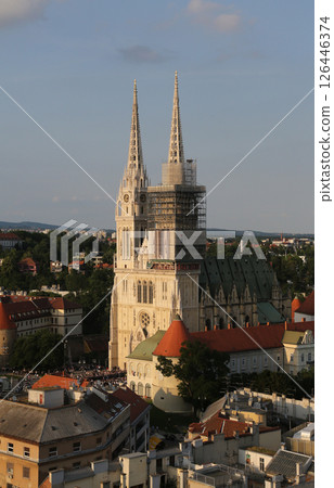 Cathedral dedicated to the Assumption of Mary in Zagreb, Croatia Cathedral dedicated to the Assumption of Mary in Zagreb, Croatia 126446374