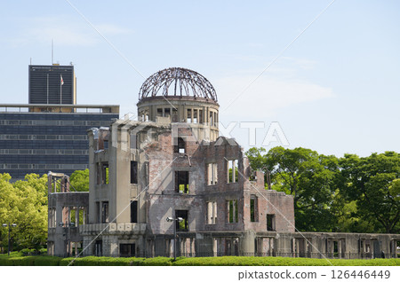 廣島和平紀念公園內的原子彈爆炸圓頂屋 廣島和平紀念公園內的原子彈爆炸圓頂屋 126446449