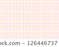 可愛的柔和色彩格紋圖案 126446737